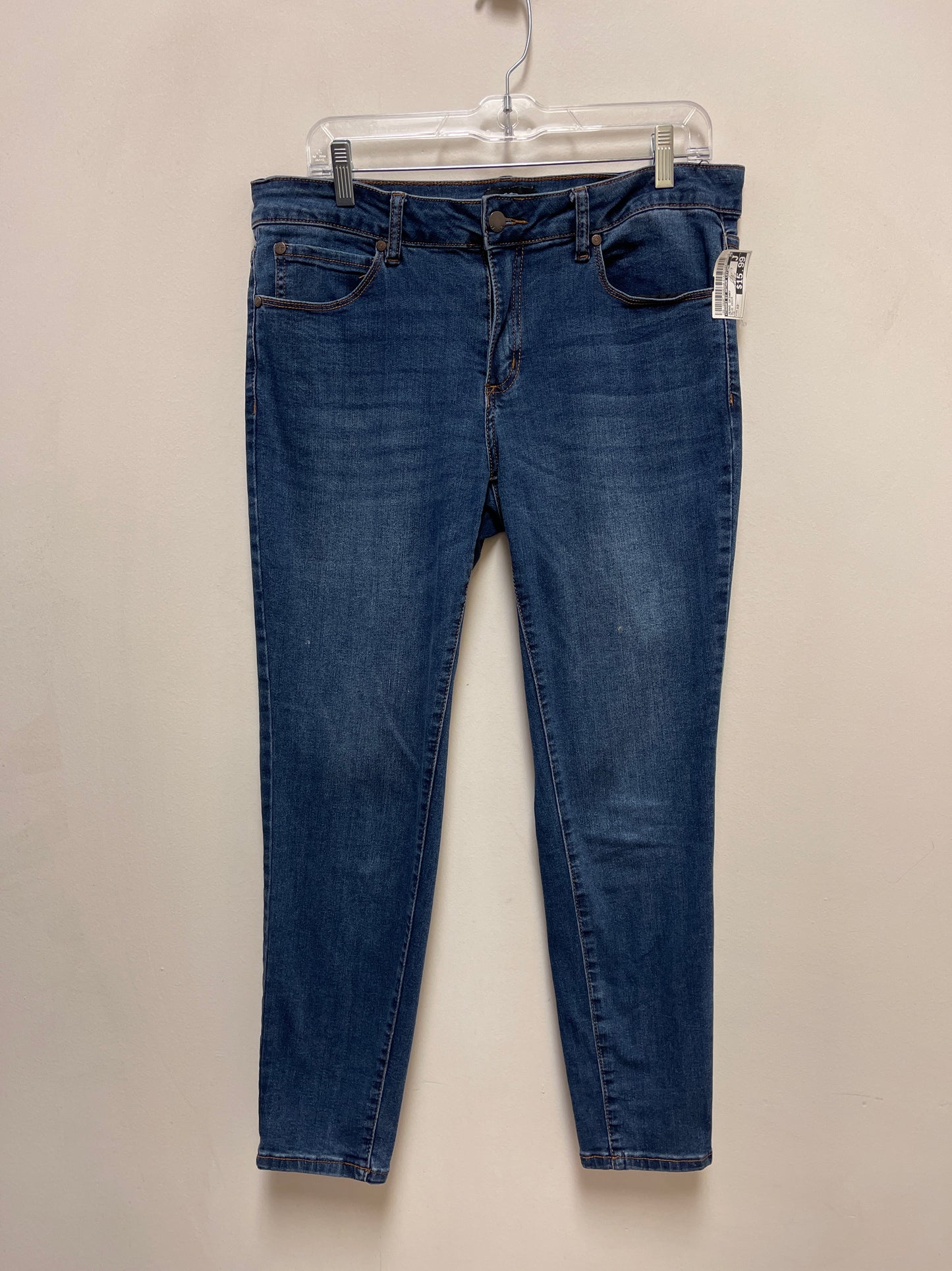 Jeans Skinny By Tahari By Arthur Levine In Blue Denim, Size: 12