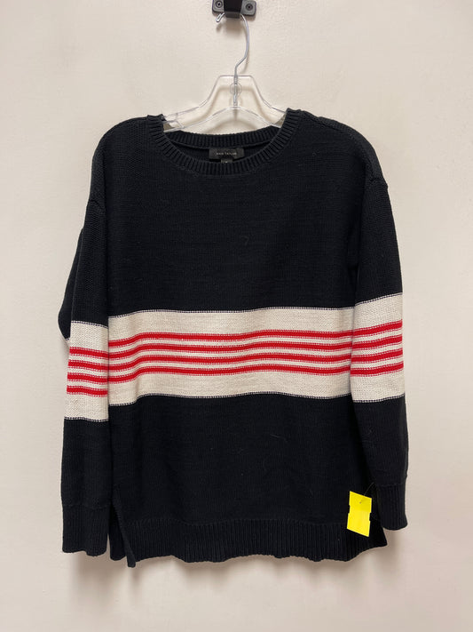 Sweater By Ann Taylor In Black & Red, Size: Xs