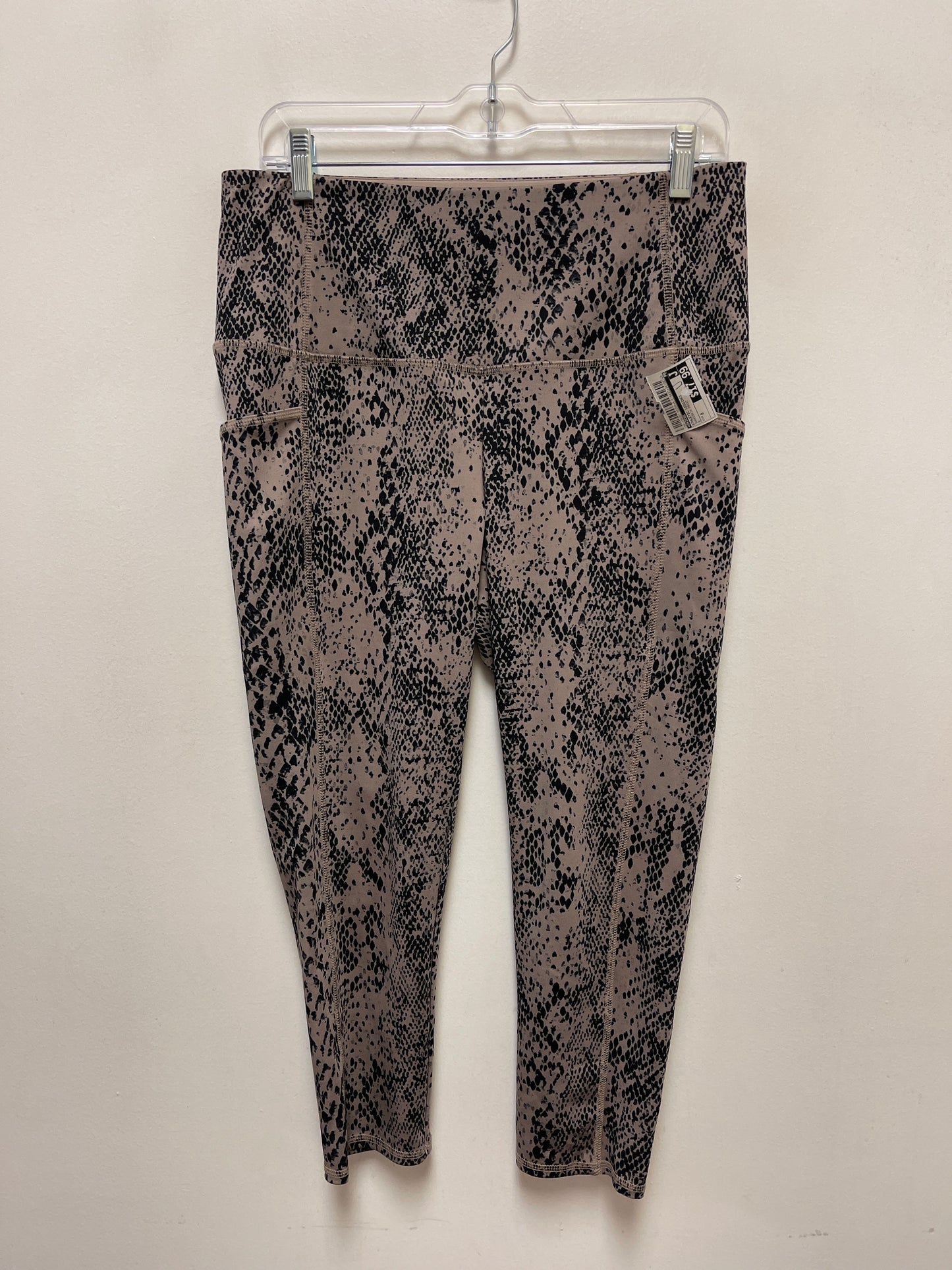 Athletic Leggings By Chicos In Snakeskin Print, Size: 8