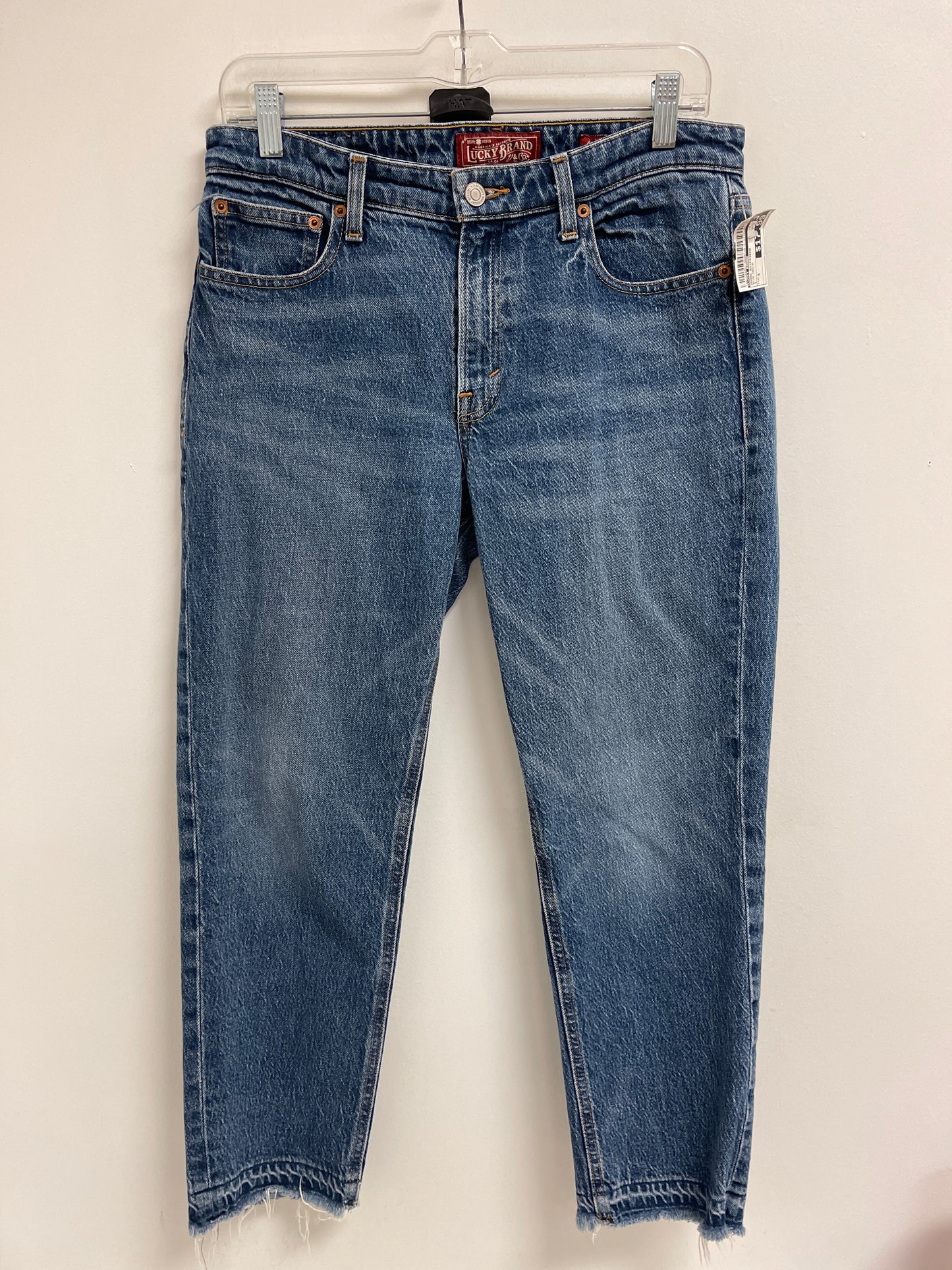 Jeans Boyfriend By Lucky Brand In Blue Denim, Size: 4