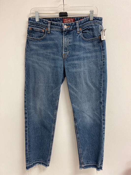 Jeans Boyfriend By Lucky Brand In Blue Denim, Size: 4