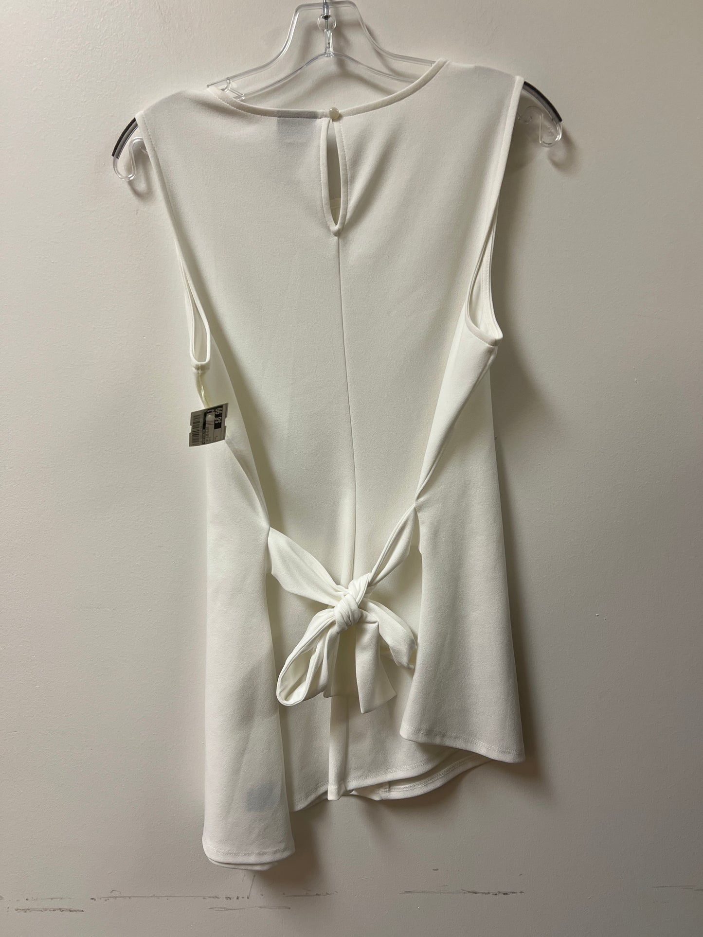 Top Sleeveless By Worthington In White, Size: L