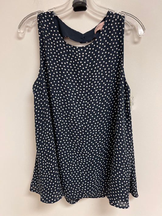 Top Sleeveless By Philosophy In Polkadot Pattern, Size: L