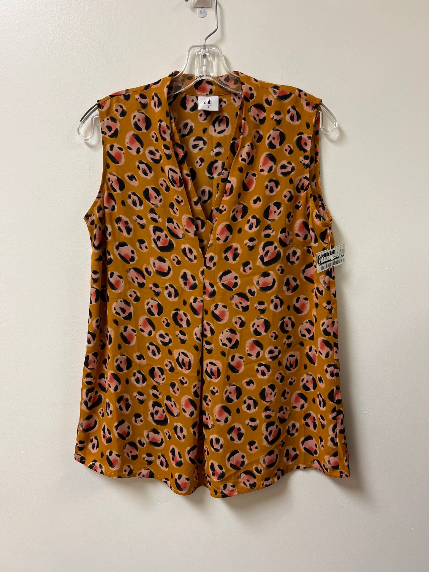 Top Sleeveless By Cabi In Yellow, Size: S