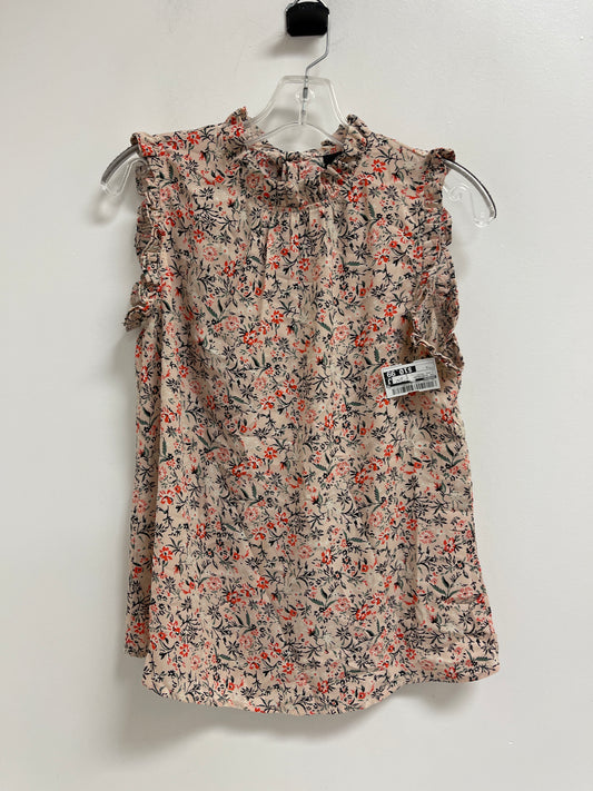 Top Sleeveless By Bobeau In Floral Print, Size: S