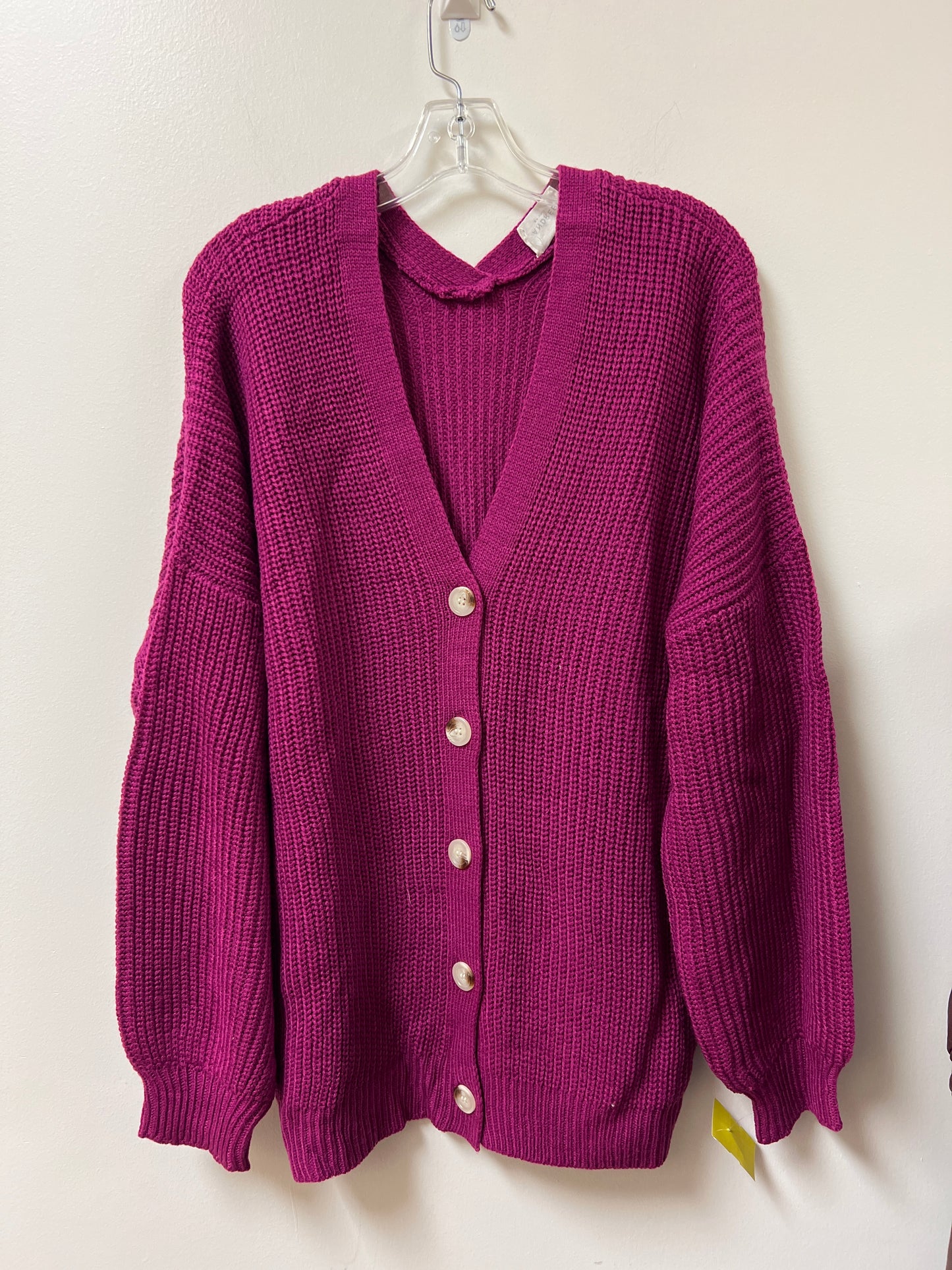 Cardigan By Andree By Unit In Purple, Size: 1x