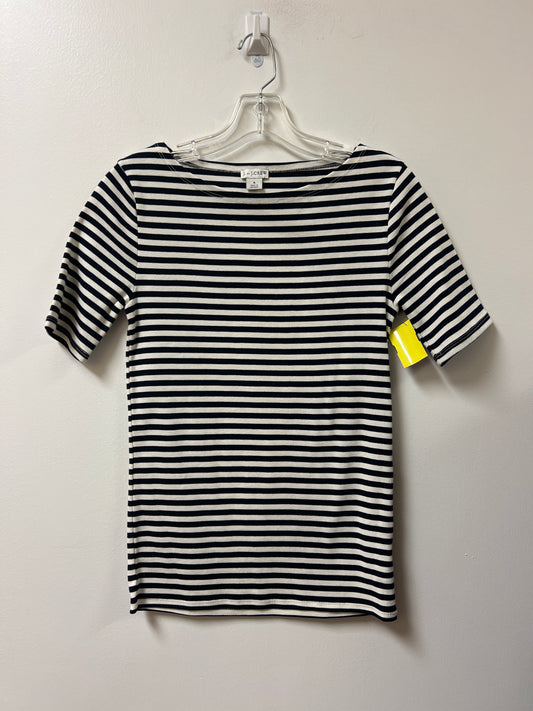 Top Short Sleeve By J. Crew In Striped Pattern, Size: S