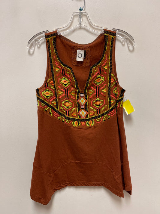 Top Sleeveless By Akemi And Kin In Brown, Size: Xs