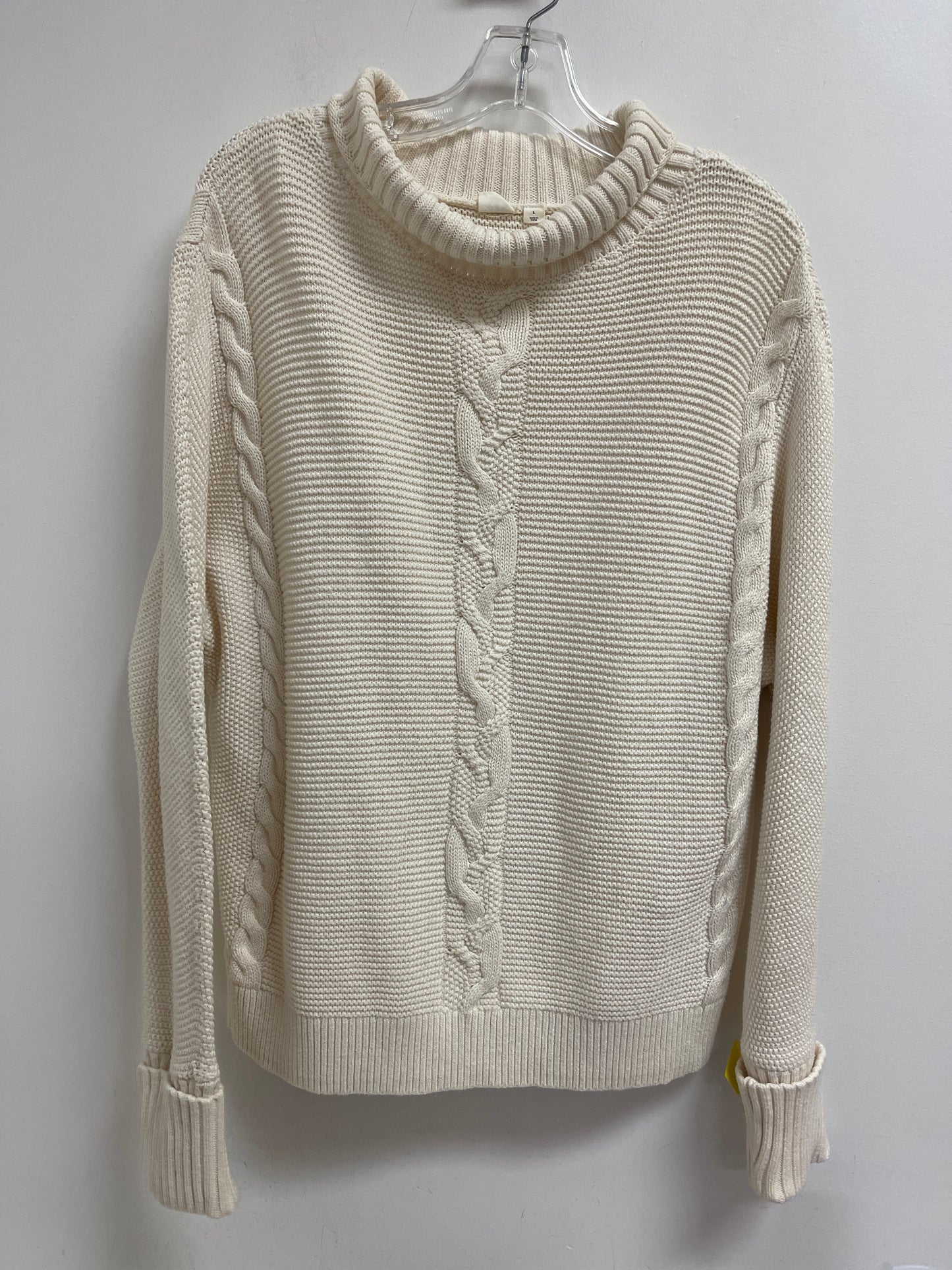 Sweater By Gap In Cream, Size: L