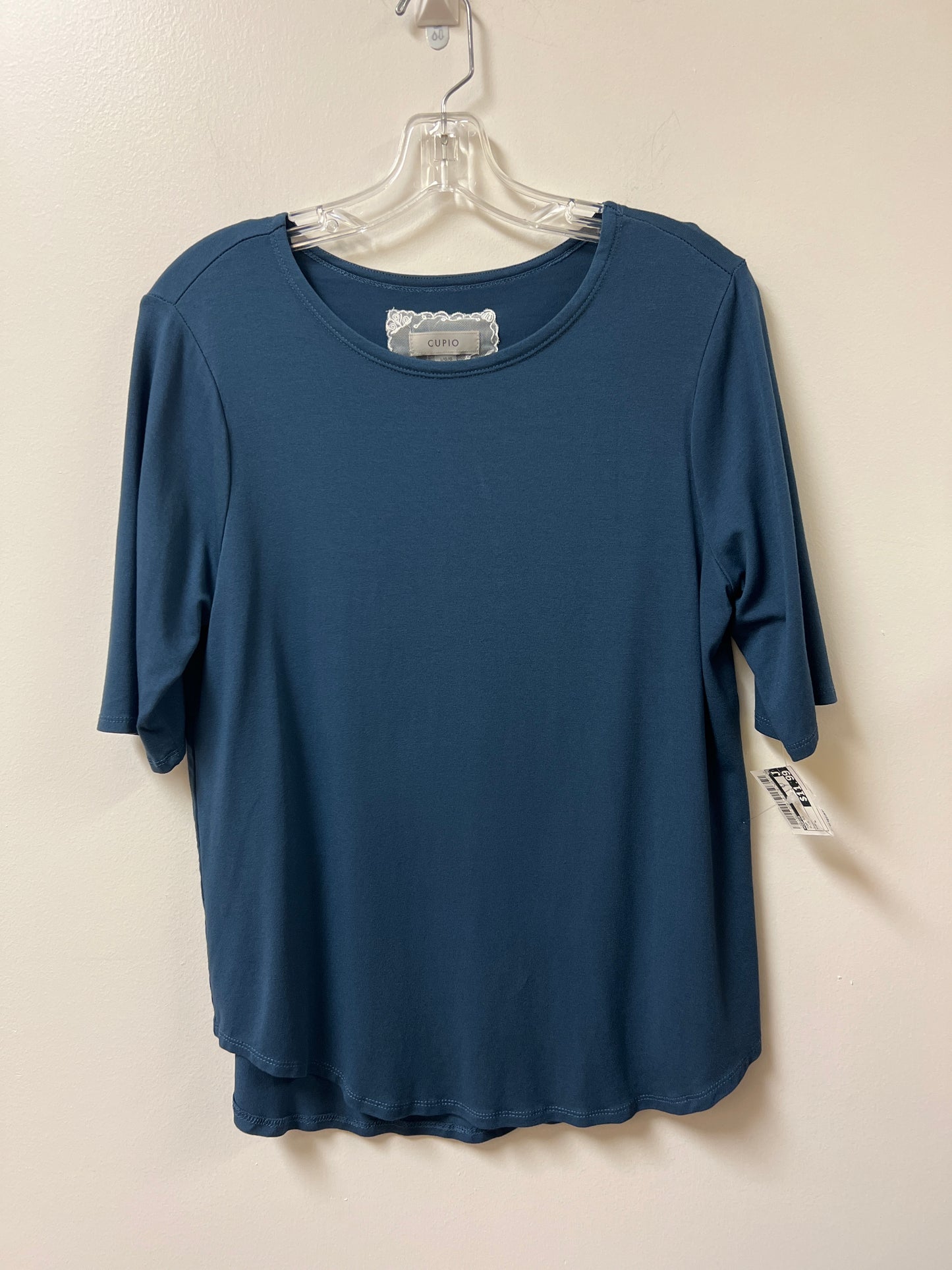 Top Short Sleeve By Cupio In Blue, Size: L