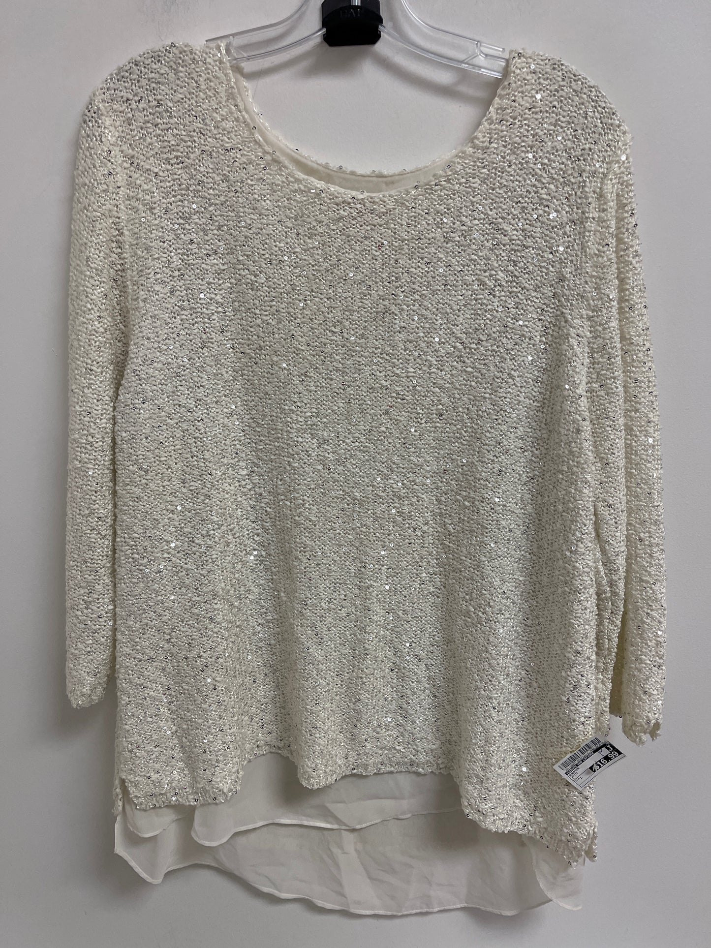 Sweater By Gibson And Latimer In White, Size: L