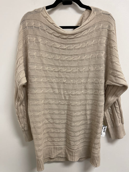 Sweater By Clothes Mentor In Cream, Size: L