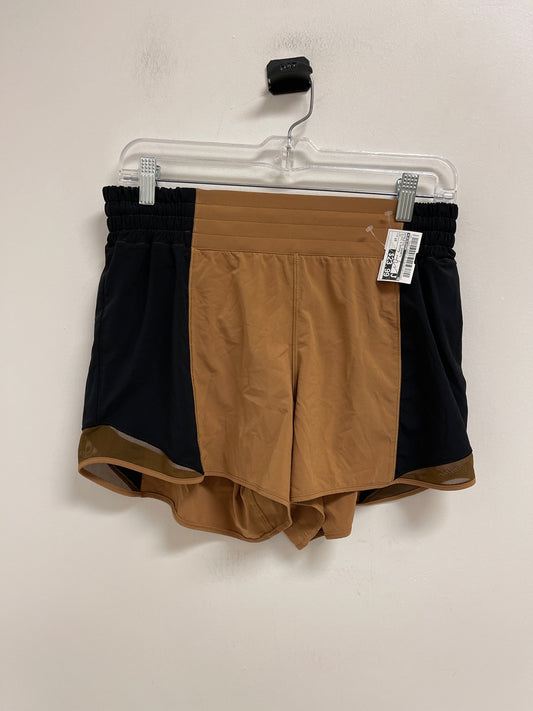 Athletic Shorts By Lululemon In Black & Brown, Size: 10