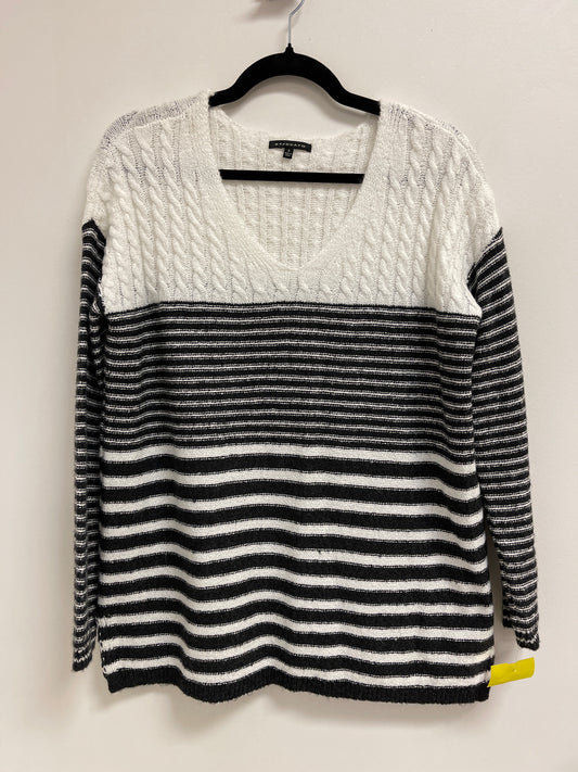 Sweater By Staccato In Grey & White, Size: S