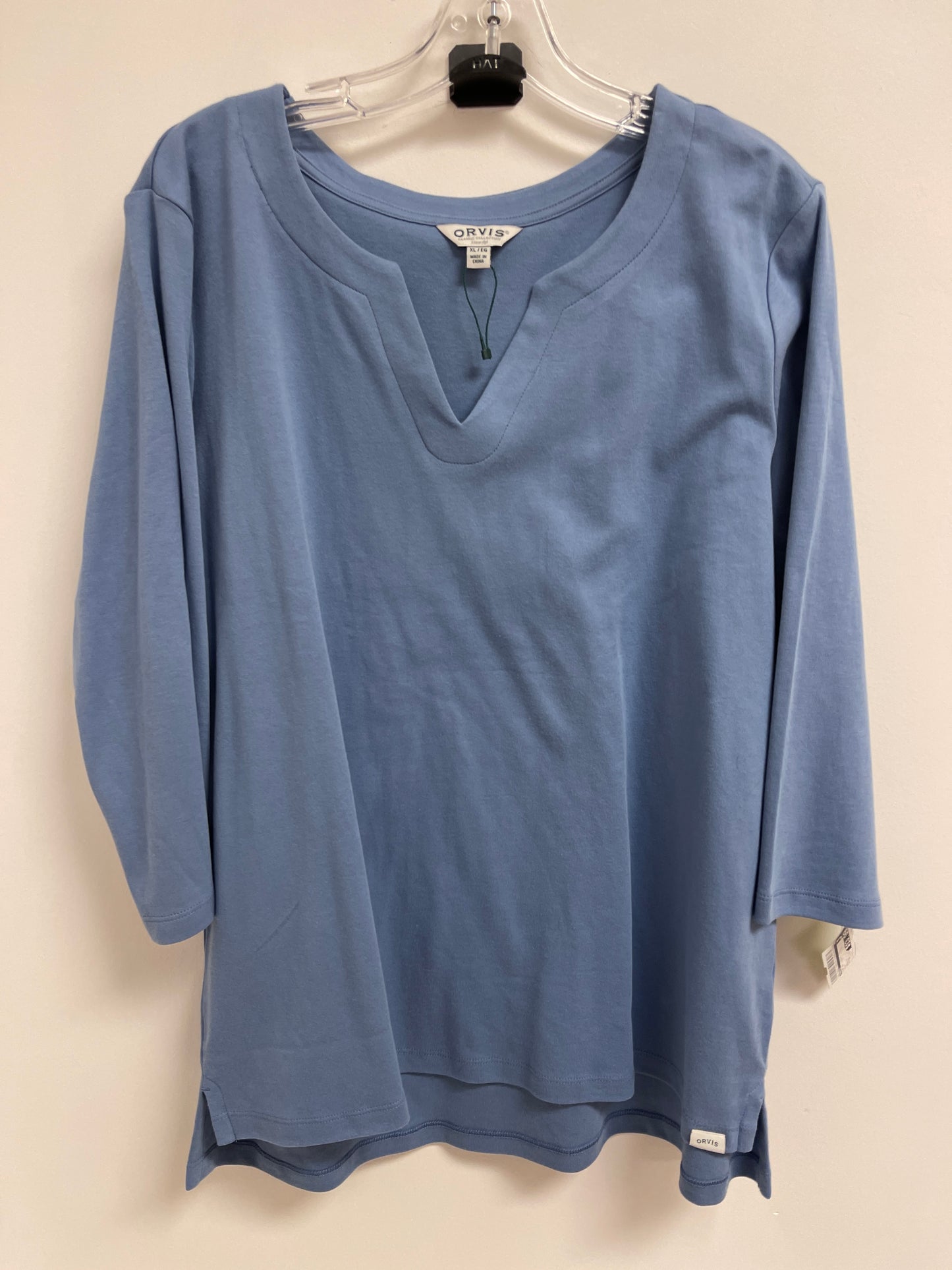 Top Long Sleeve By Orvis In Blue, Size: Xl