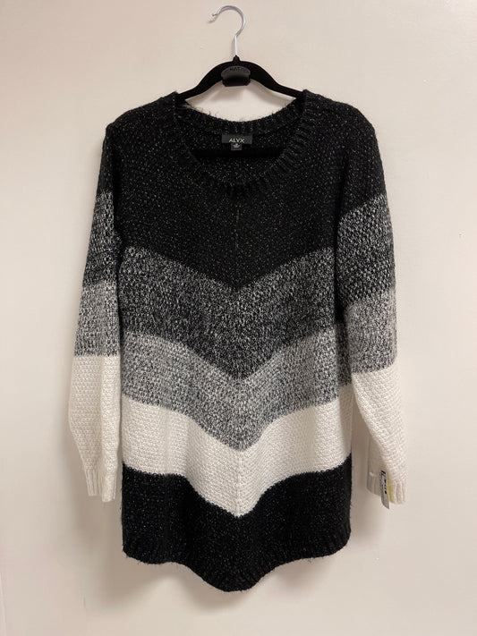 Sweater By Alyx In Black & White, Size: 1x