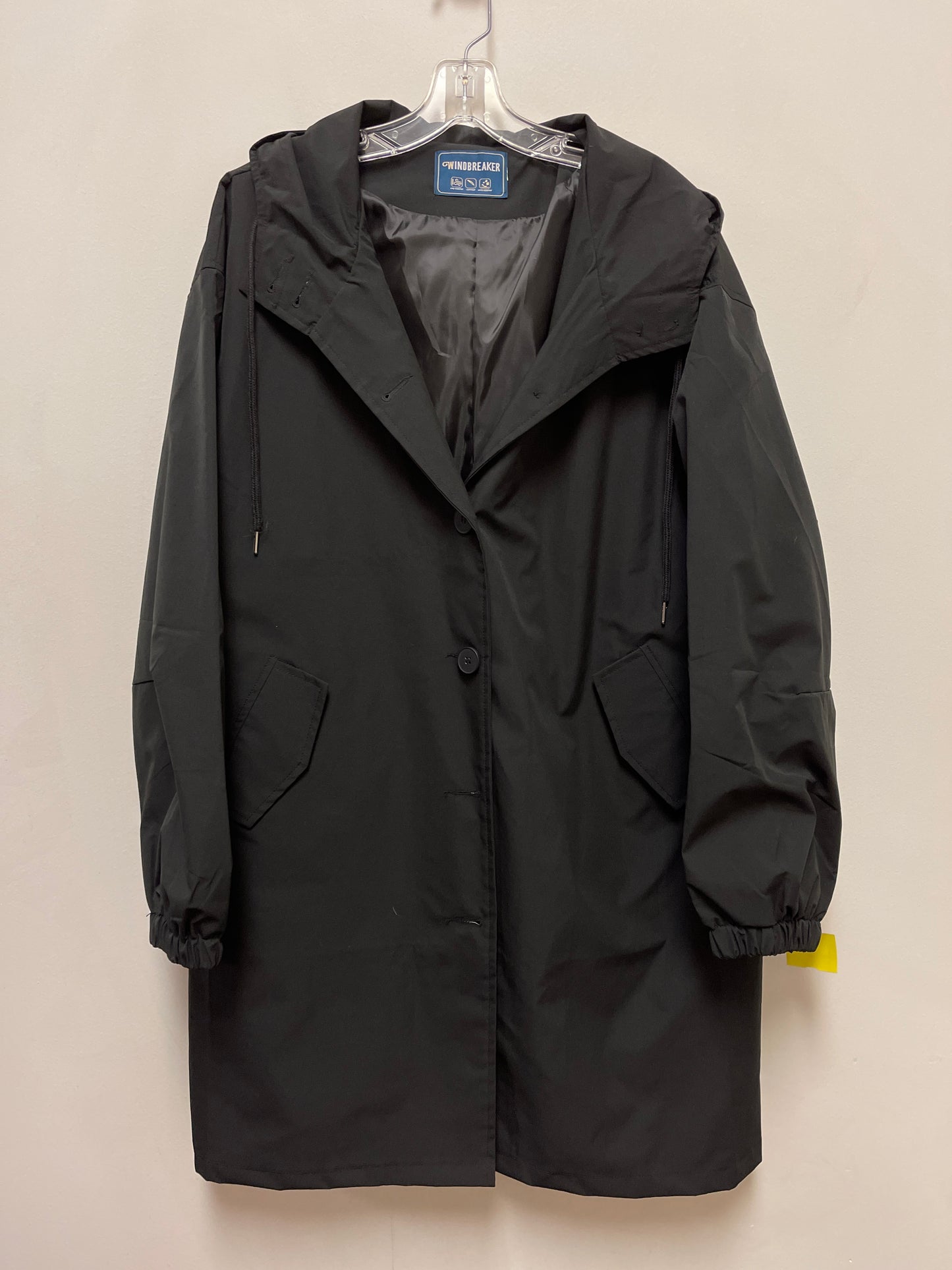 Jacket Windbreaker By Clothes Mentor In Black, Size: 2x