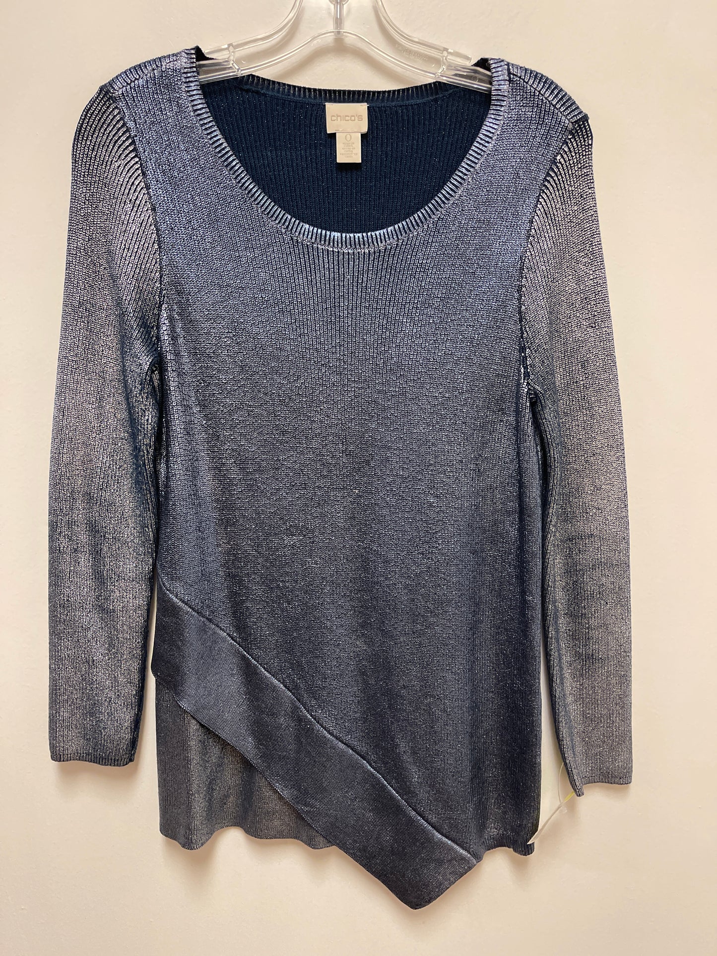 Sweater By Chicos In Navy, Size: S