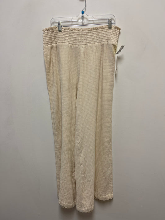 Pants Wide Leg By Wonderly In Cream, Size: 8