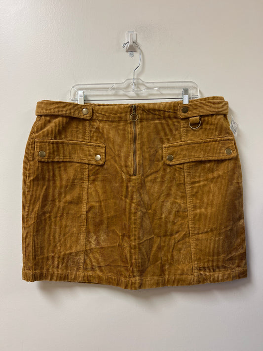 Skirt Mini & Short By Forever 21 In Brown, Size: 22