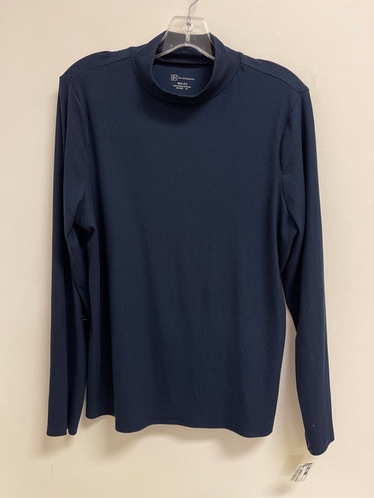 Top Long Sleeve By No Boundaries In Blue, Size: 3x