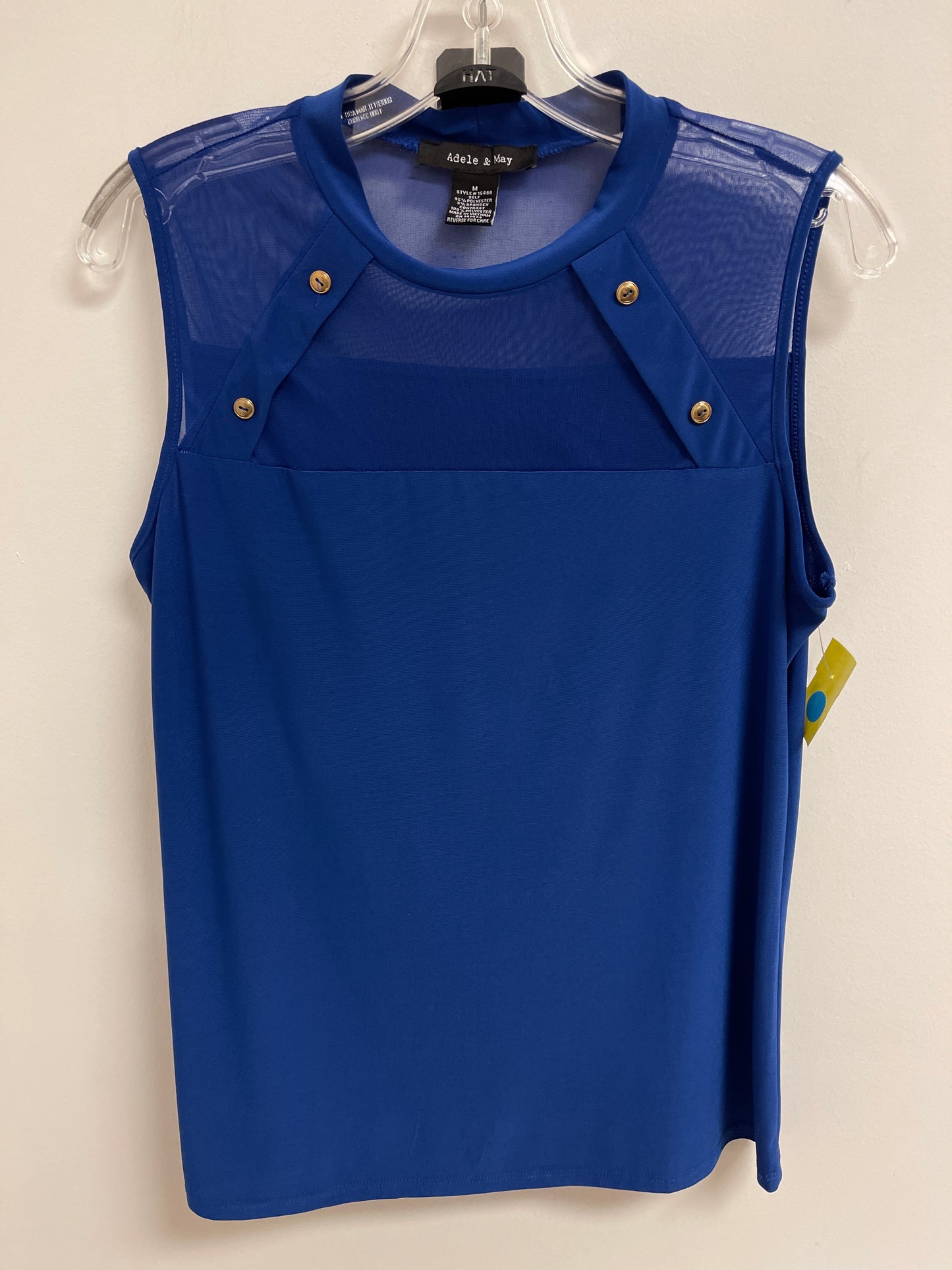 Top Sleeveless By Clothes Mentor In Blue, Size: M