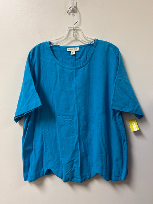 Top Short Sleeve By Coldwater Creek In Blue, Size: M