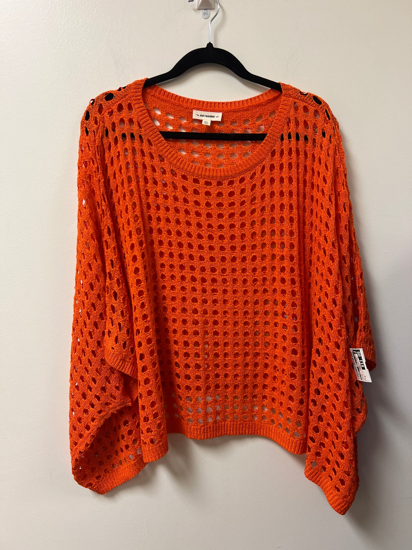 Top Short Sleeve By Ee Some In Orange, Size: M