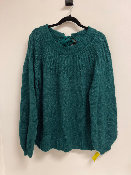 Sweater By Lc Lauren Conrad In Green, Size: 2x