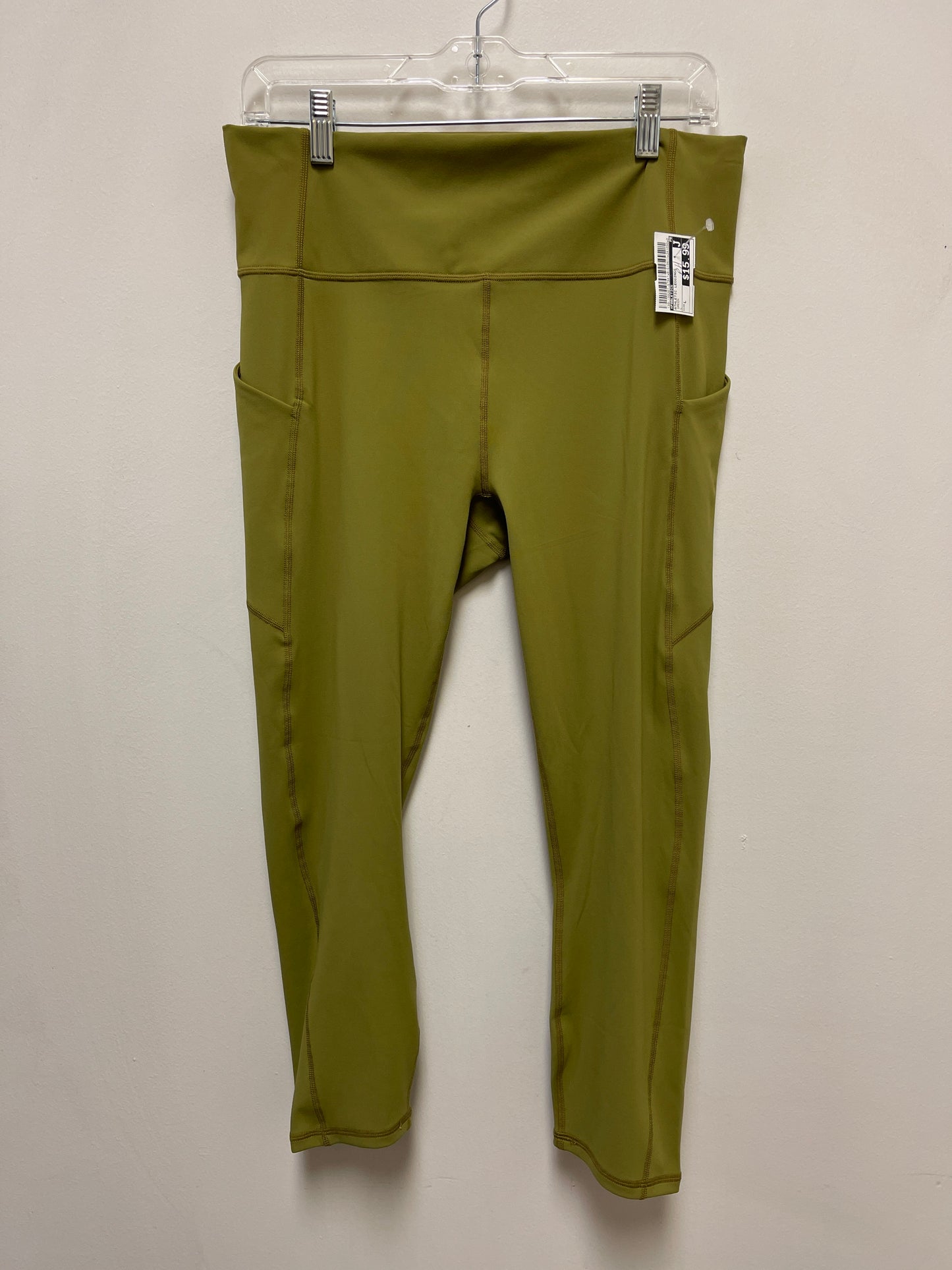 Athletic Leggings By Fabletics In Green, Size: L