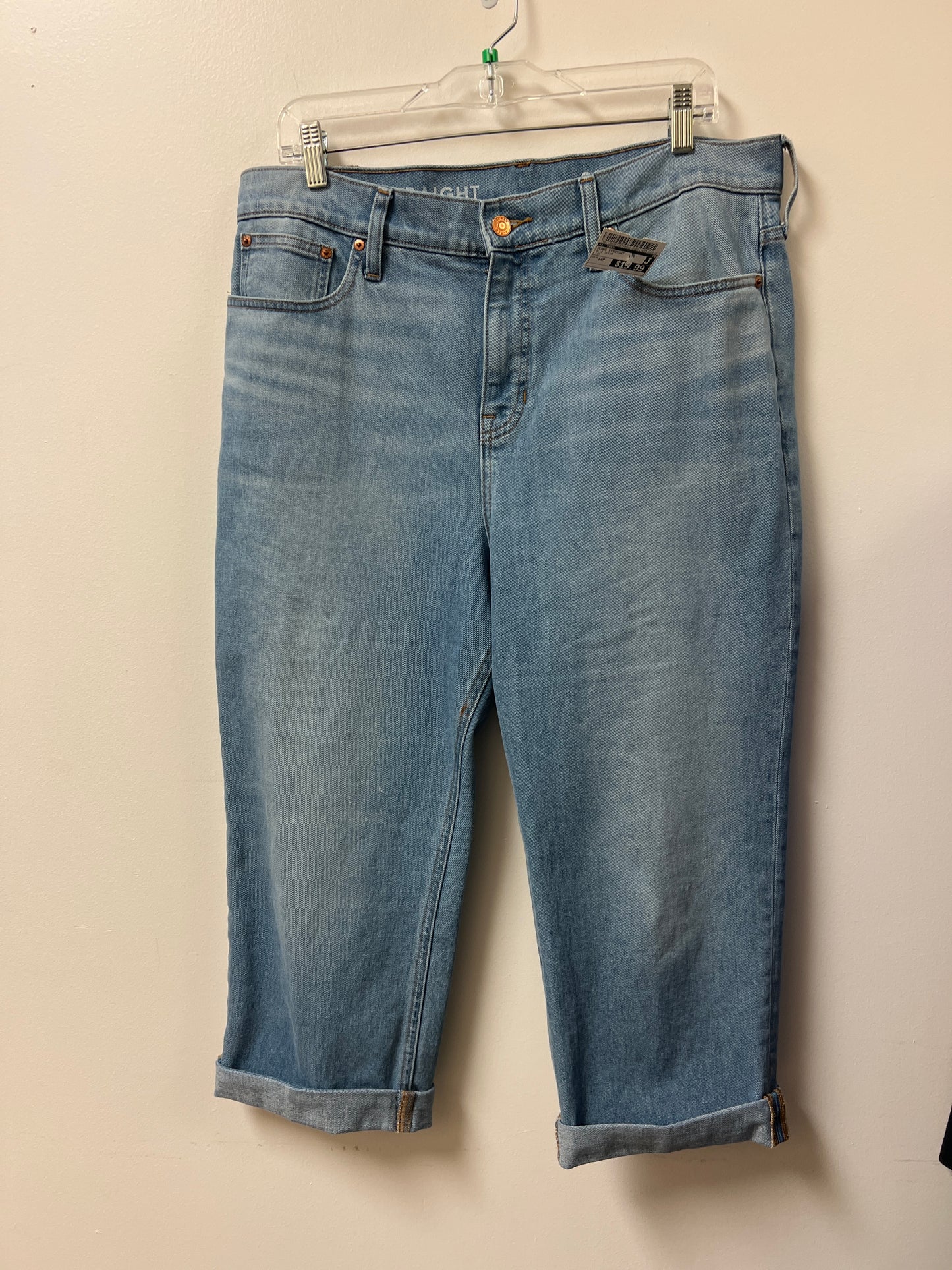 Jeans Straight By J. Crew In Blue Denim, Size: 14p