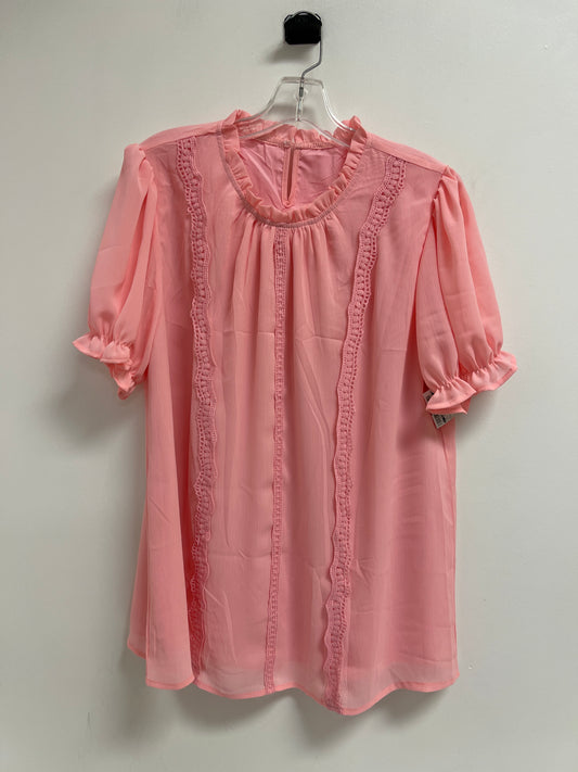 Top Short Sleeve By Clothes Mentor In Pink, Size: Xl