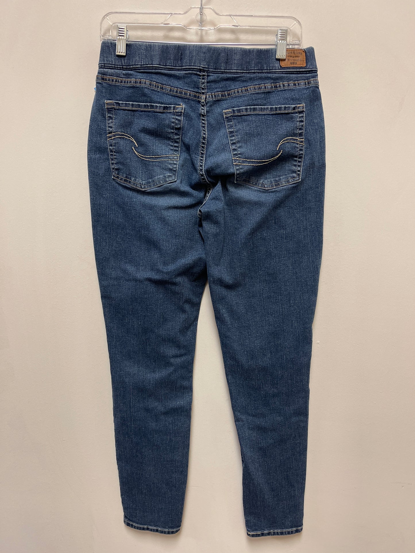 Jeans Skinny By Levis In Blue Denim, Size: 10