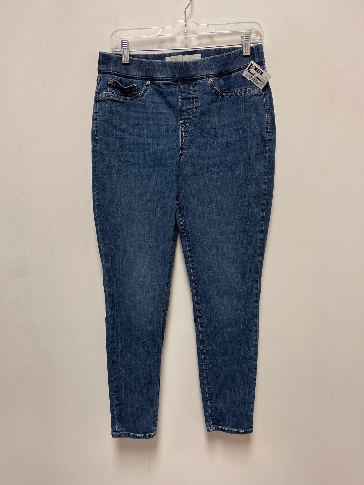 Jeans Skinny By Levis In Blue Denim, Size: 10