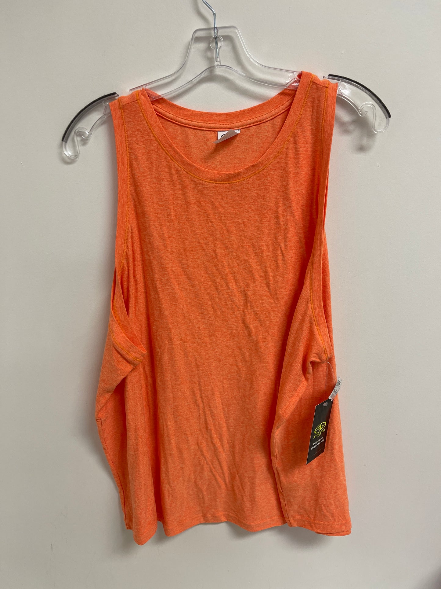 Athletic Tank Top By Athletic Works In Orange, Size: 3x