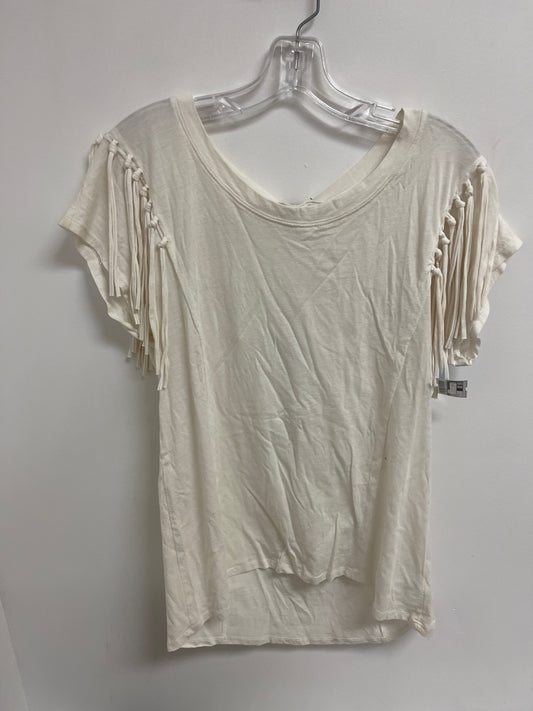 Top Short Sleeve By Copper Key In Cream, Size: M