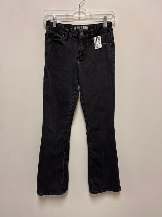 Jeans Flared By Clothes Mentor In Grey Denim, Size: 4