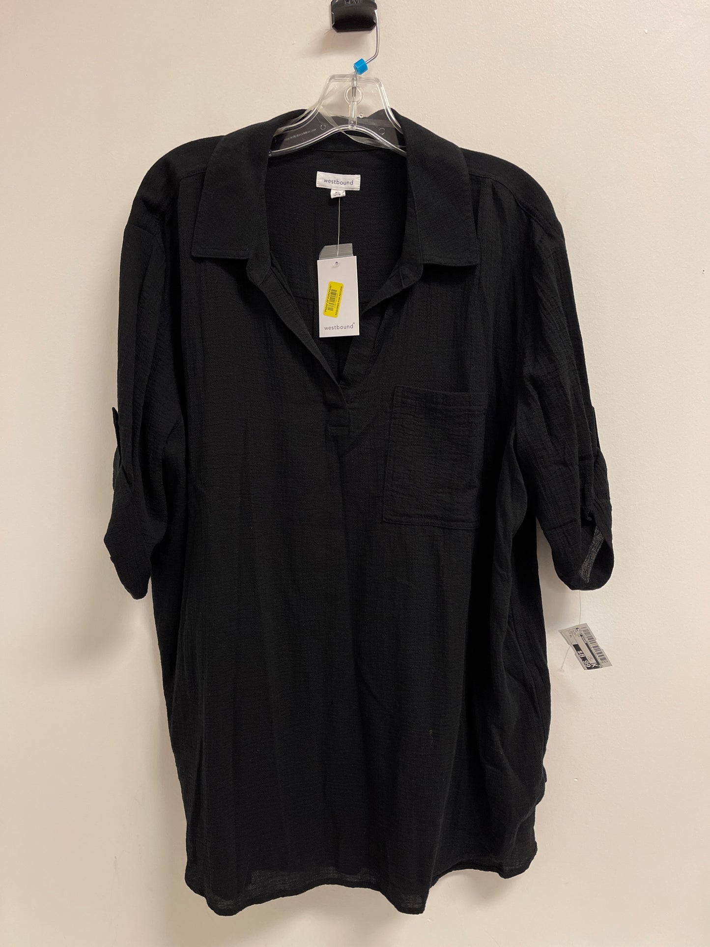 Top Short Sleeve By West Bound In Black, Size: Xl