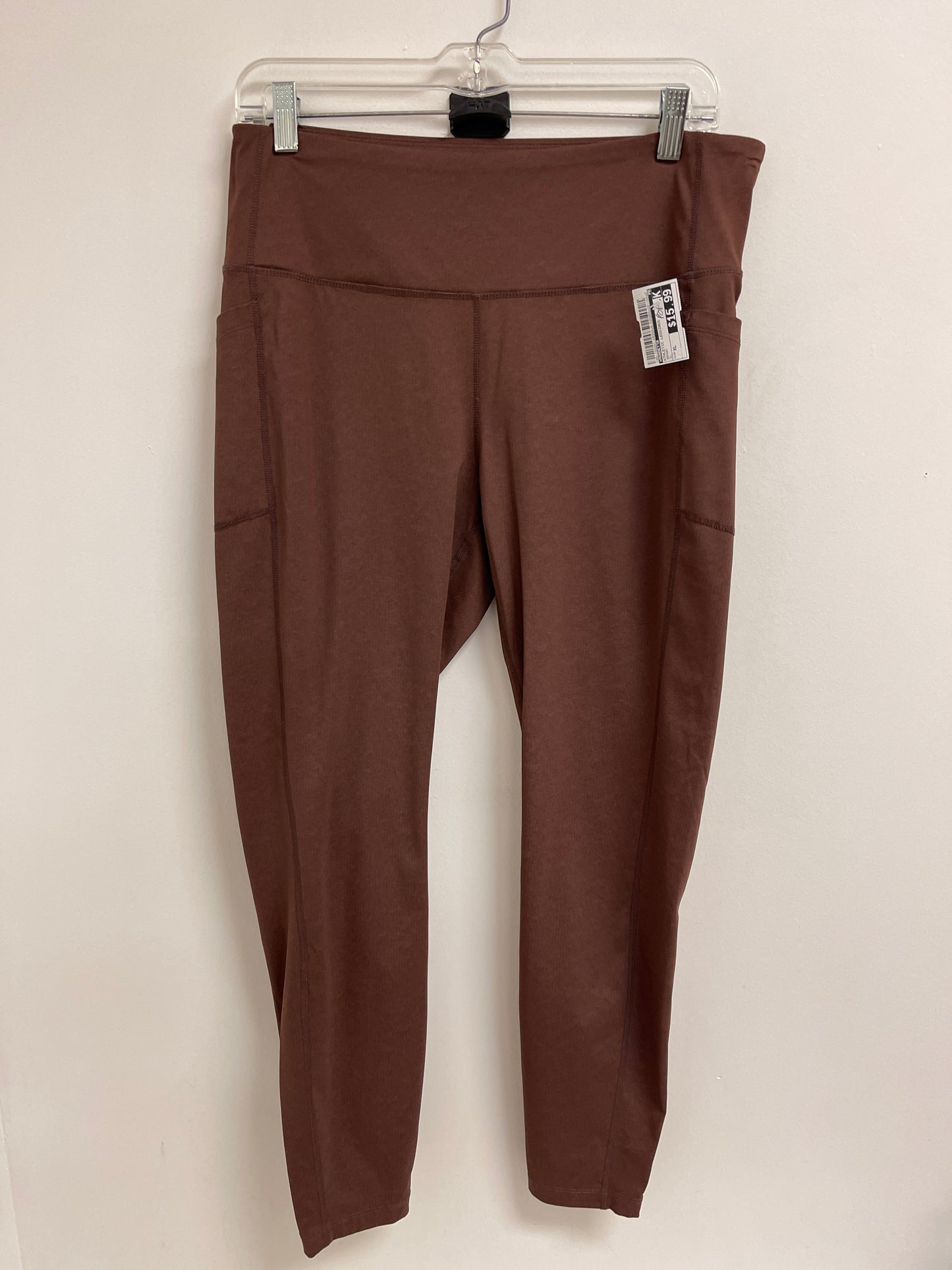 Athletic Leggings By Mondetta In Brown, Size: Xl