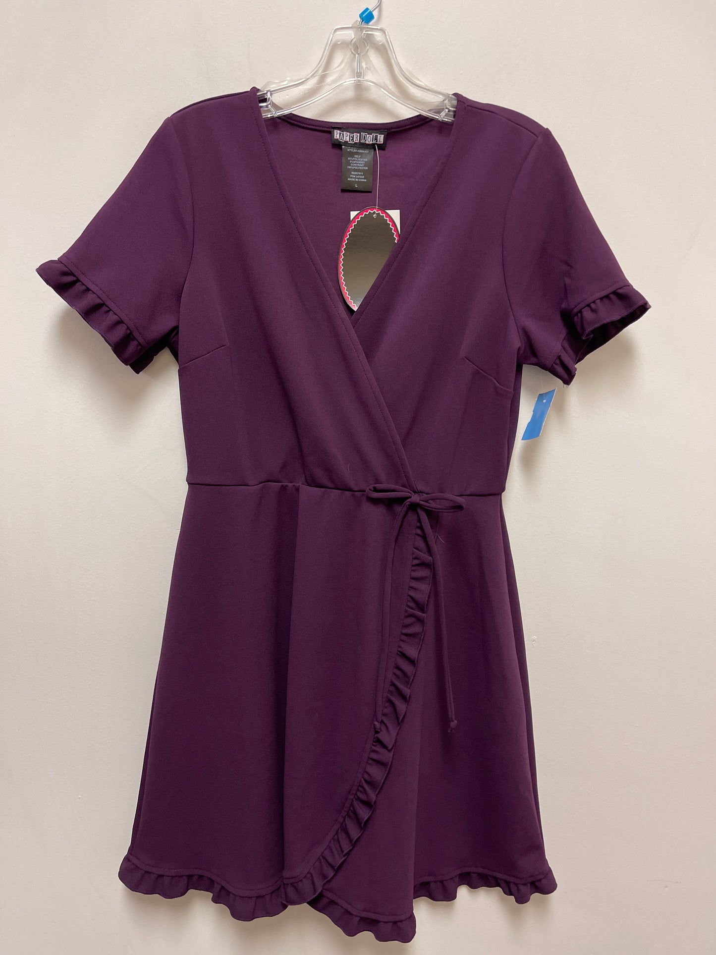 Dress Casual Short By Clothes Mentor In Purple, Size: L