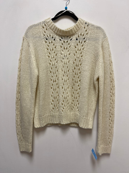 Sweater By Clothes Mentor In Cream, Size: L