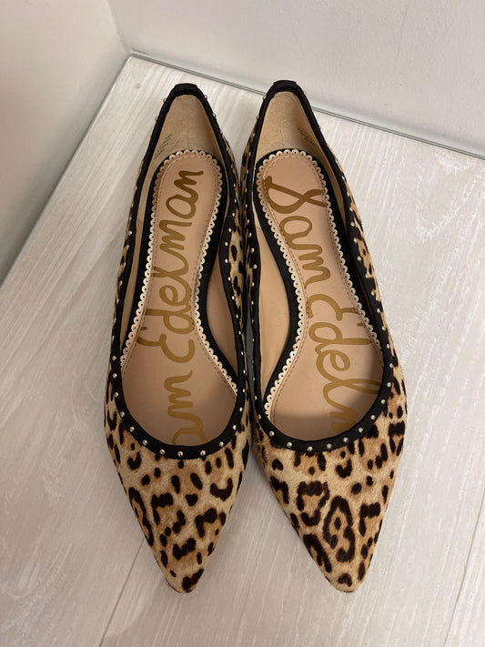 Shoes Flats By Sam Edelman In Animal Print, Size: 7.5