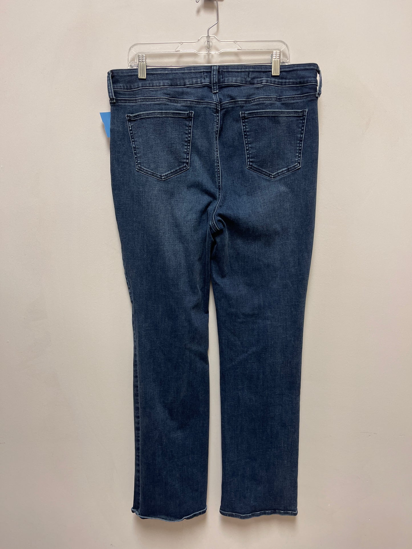 Jeans Straight By Not Your Daughters Jeans In Blue Denim, Size: 14