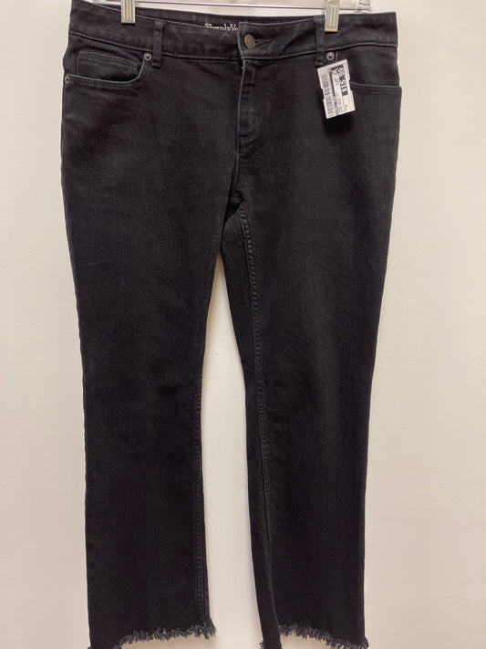 Jeans Boot Cut By Simply Vera In Black Denim, Size: 6