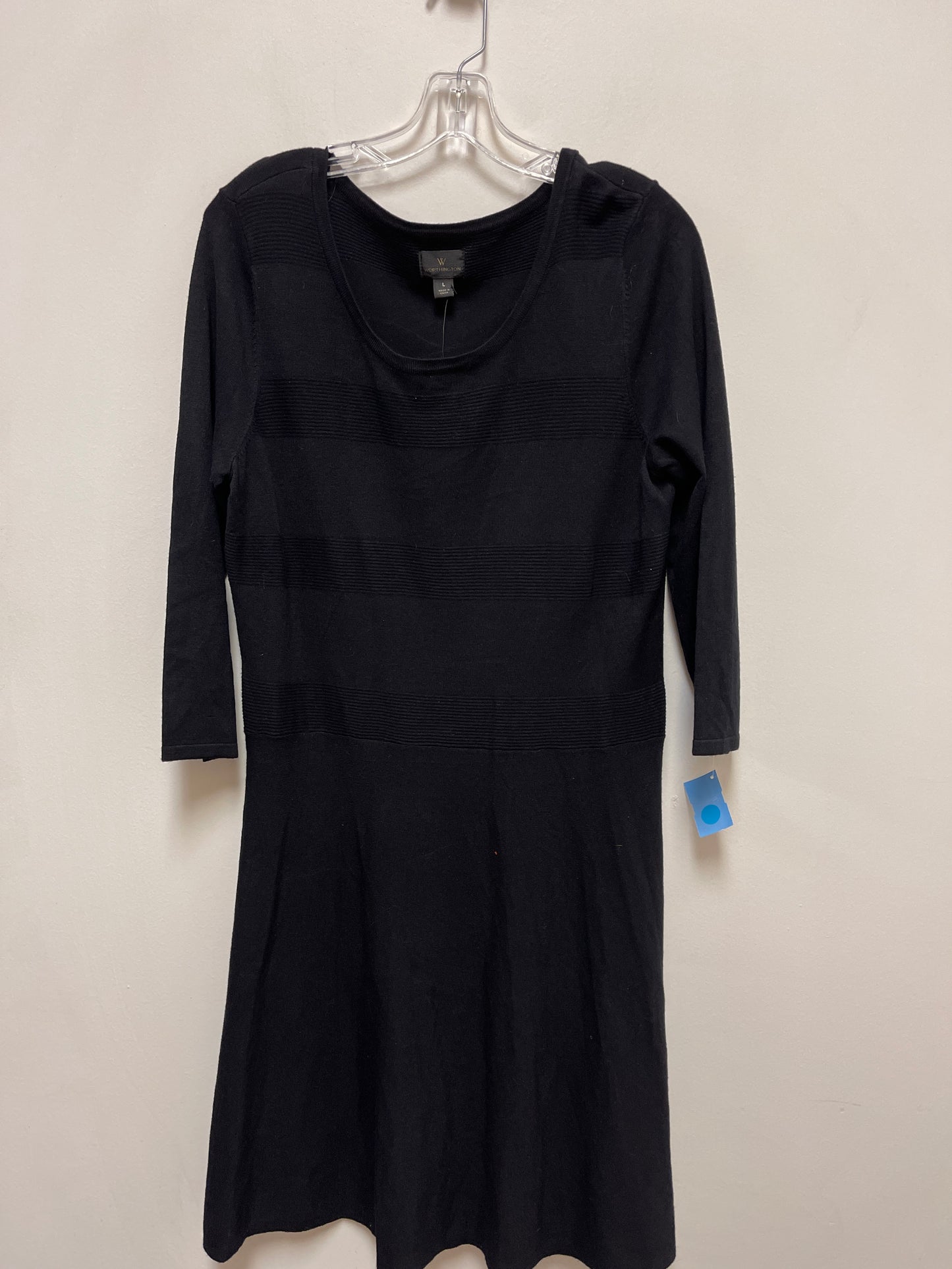 Dress Casual Midi By Worthington In Black, Size: L