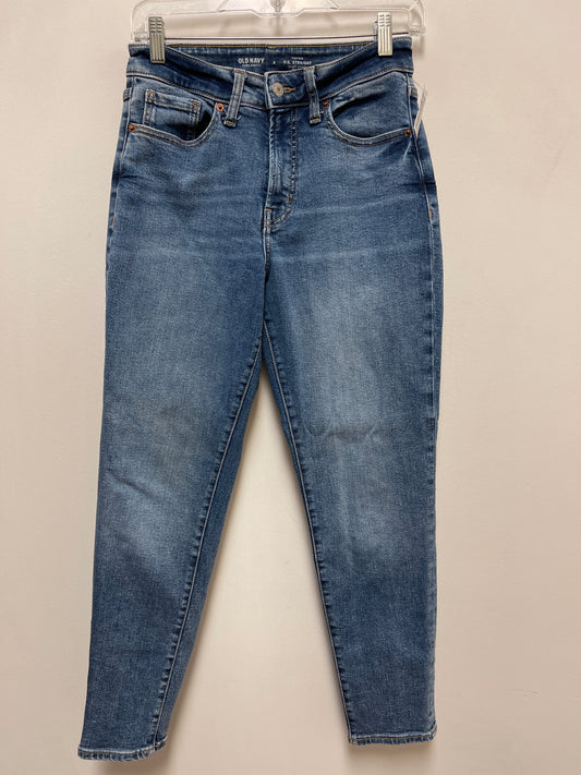 Jeans Straight By Old Navy In Blue Denim, Size: 4