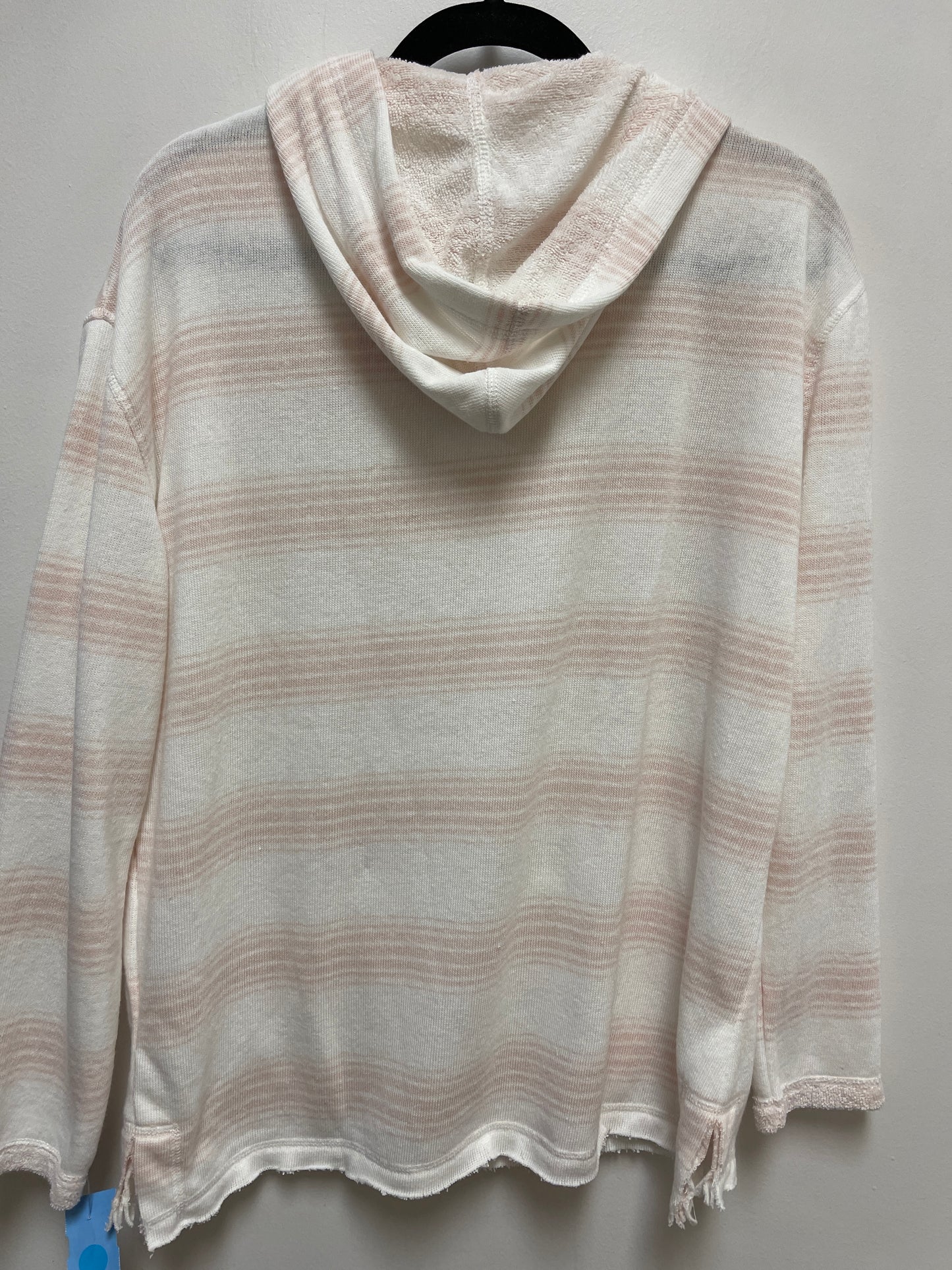 Sweater By Ocean Drive In Pink & White, Size: M