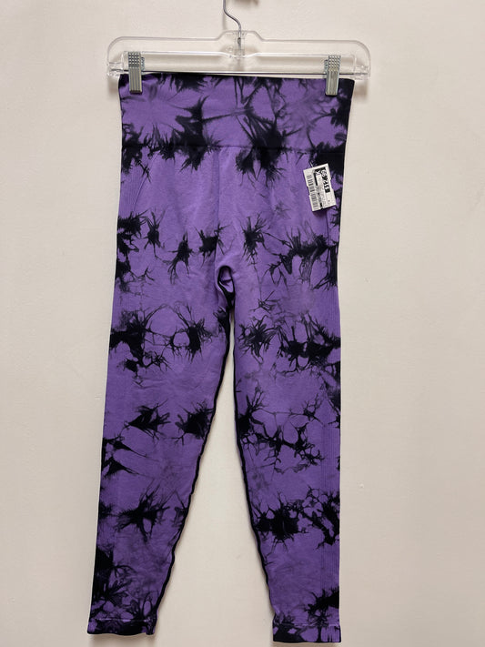 Athletic Leggings By Clothes Mentor In Black & Purple, Size: M