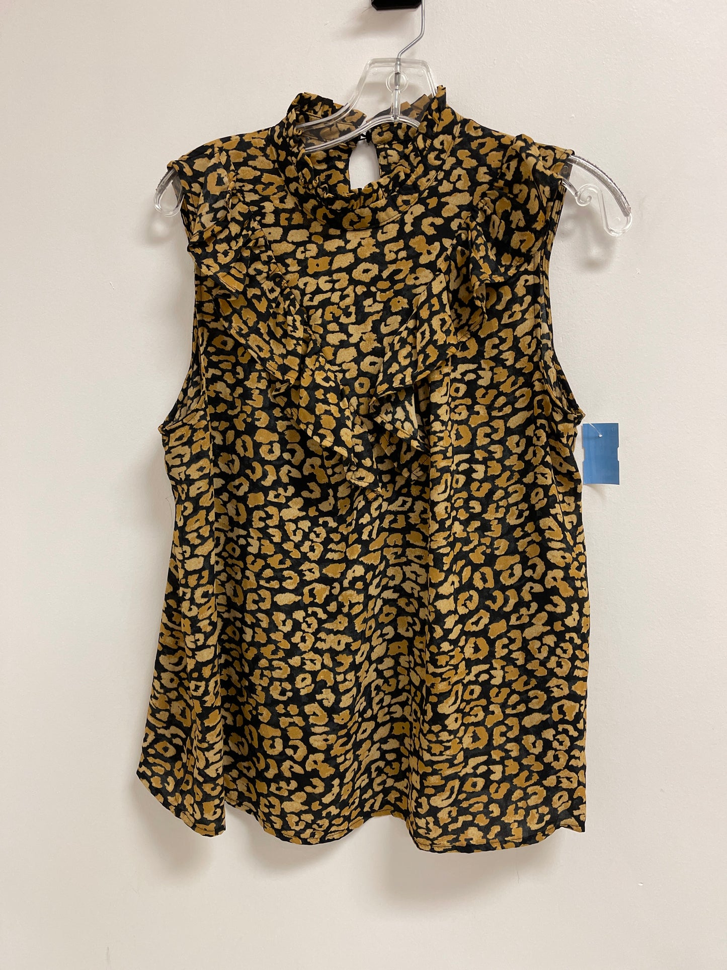 Top Sleeveless By Who What Wear In Animal Print, Size: L