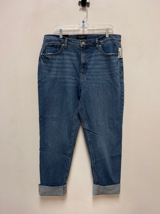 Jeans Straight By Banana Republic In Blue Denim, Size: 12